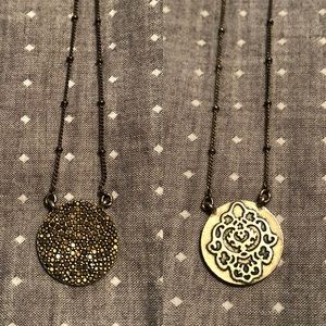 Double Sided Lucky Brand Coin Pendent Necklace